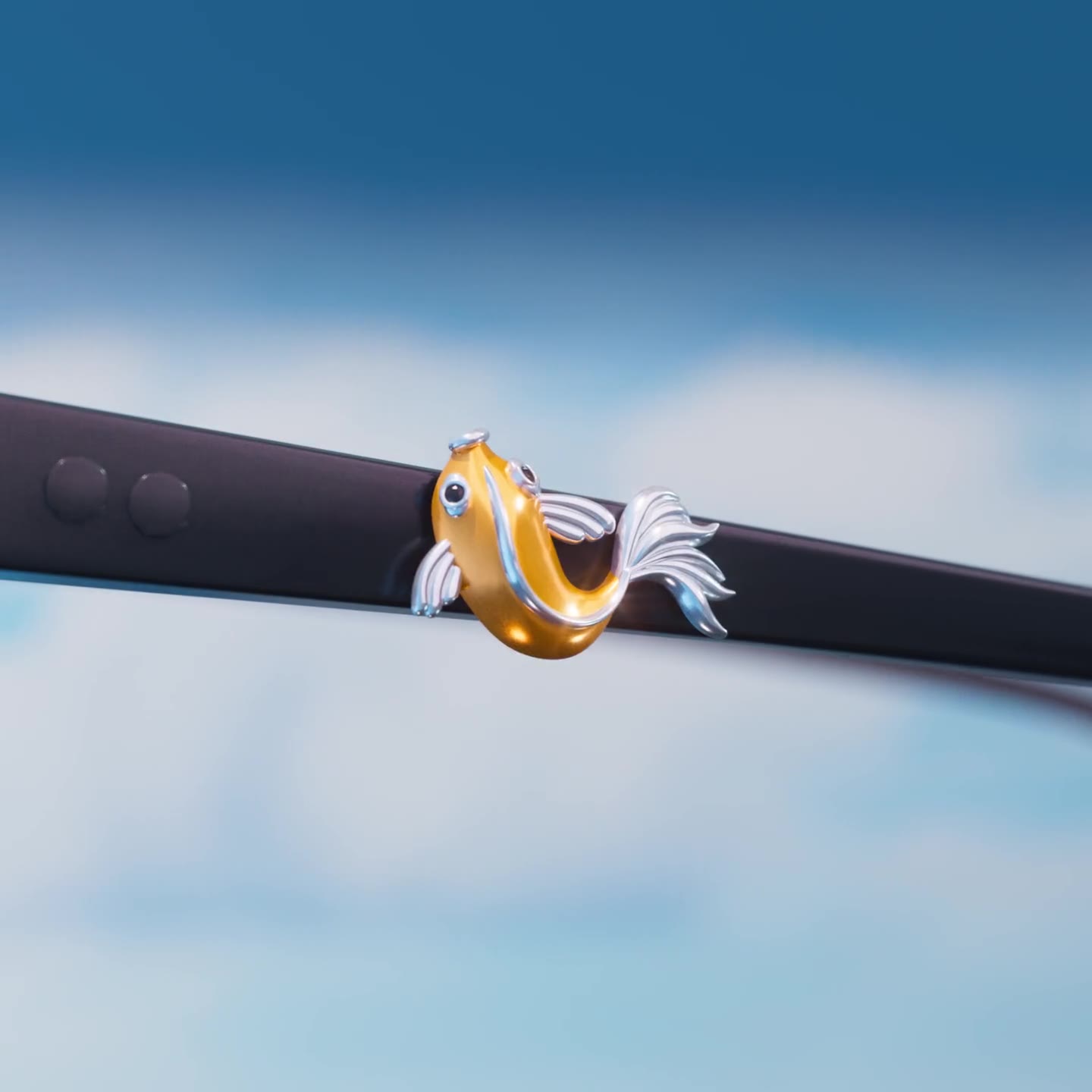 The charm as an add-on, turning on a pair of glasses