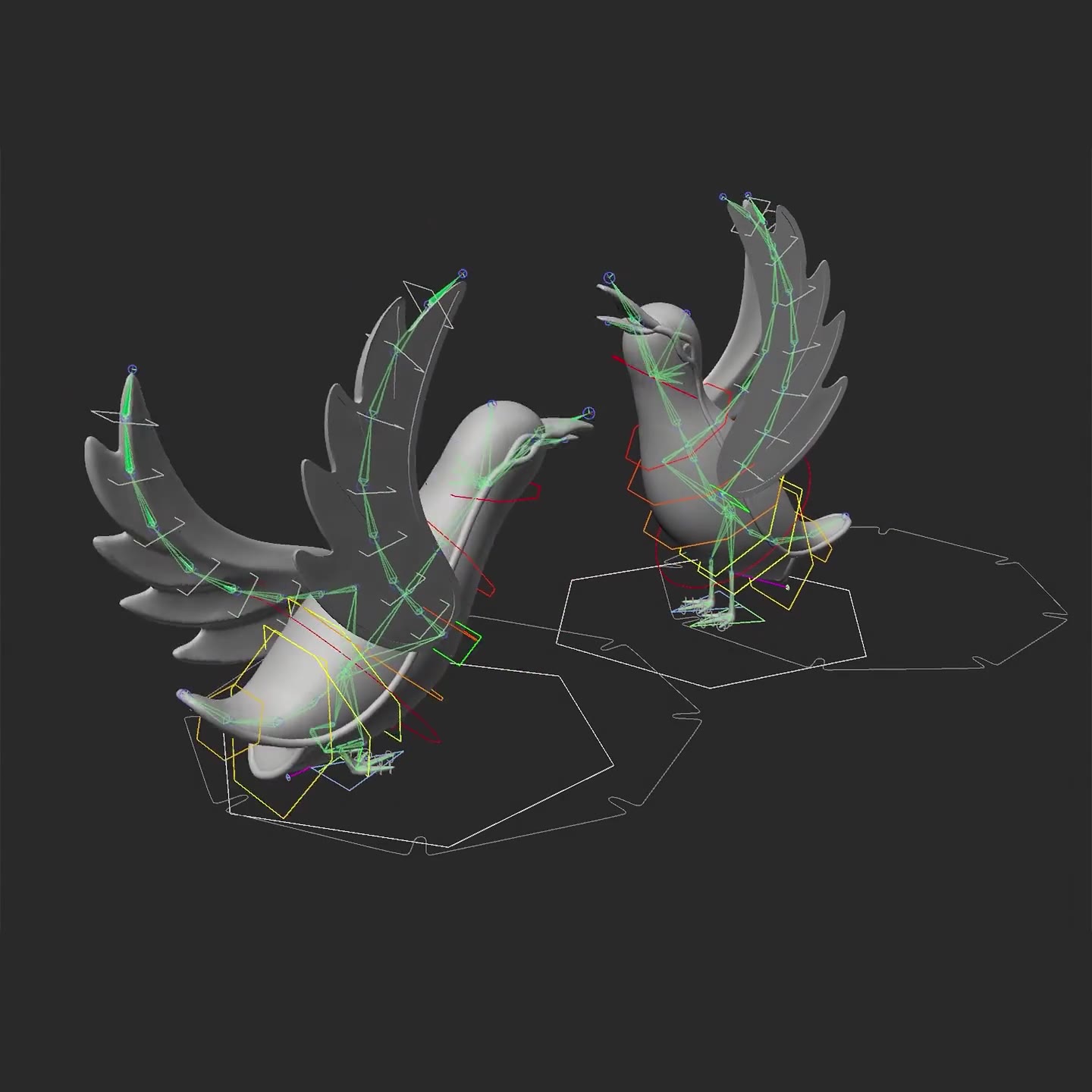 Material and camera animation tests